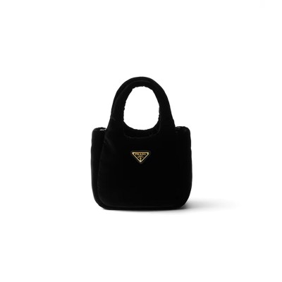PRADA VELVET MINI HANDBAG 1BA410 (16*14*7.5cm) 